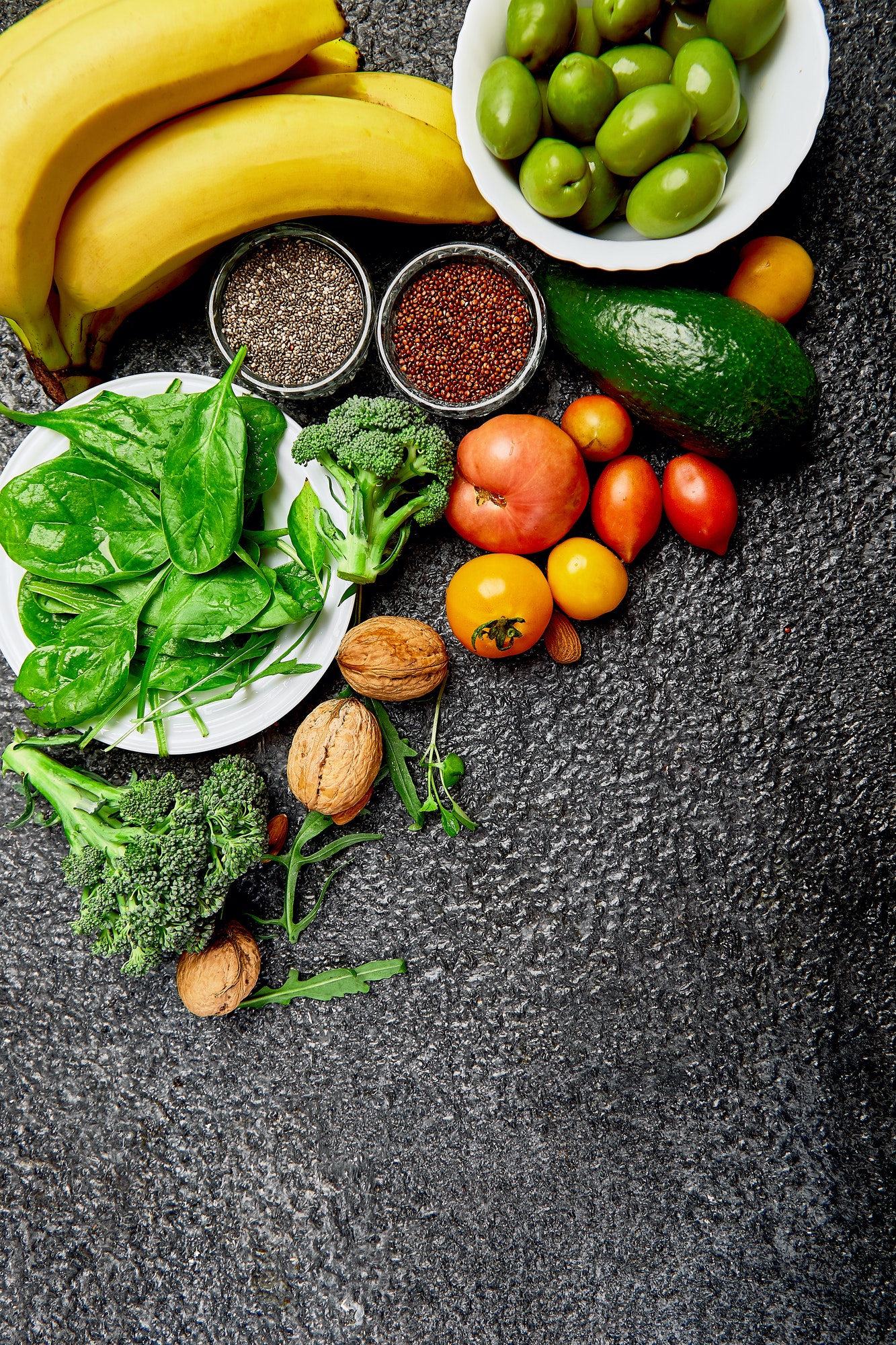 Background healthy food for heart. Healthy food, diet and life.